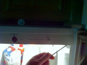 How to remove control panel cover of refrigerator